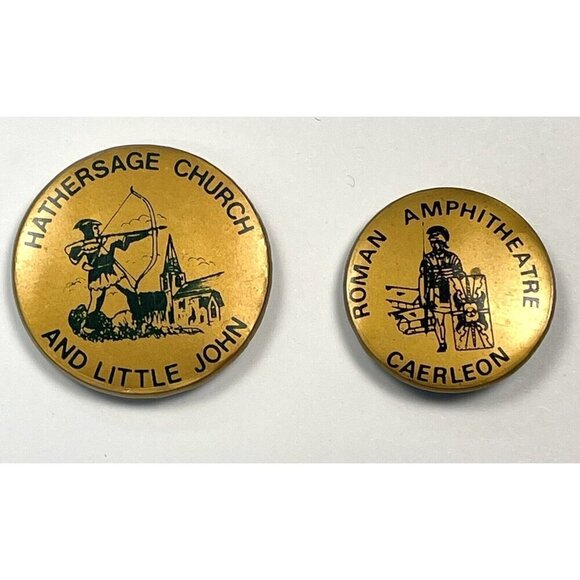 VTG Lot 8 Travel Souvenir Lapel PINS Badges Pinbacks United Kingdom England EUC - Picture 6 of 9